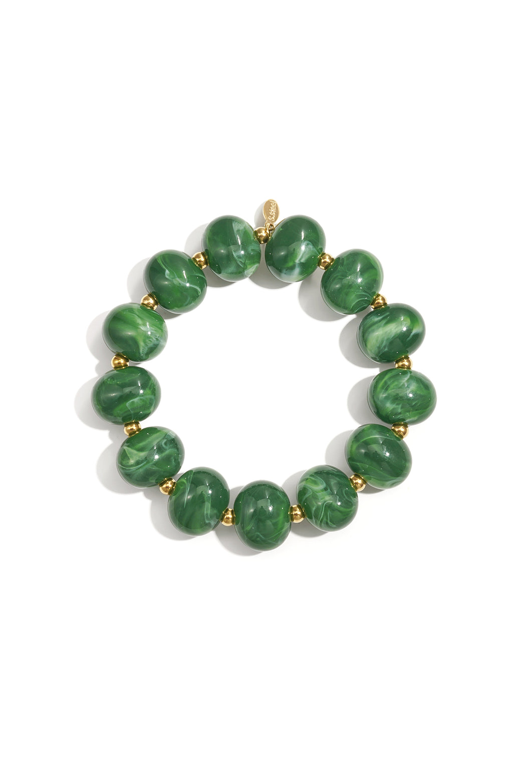 Bracelet élastique à grosses perles