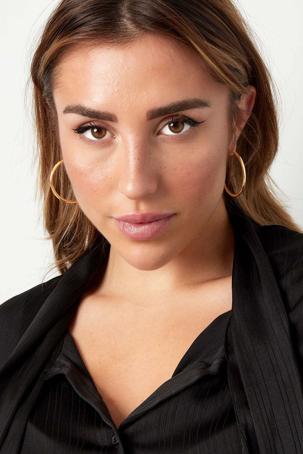 Boucles d'oreilles basic medium - doré