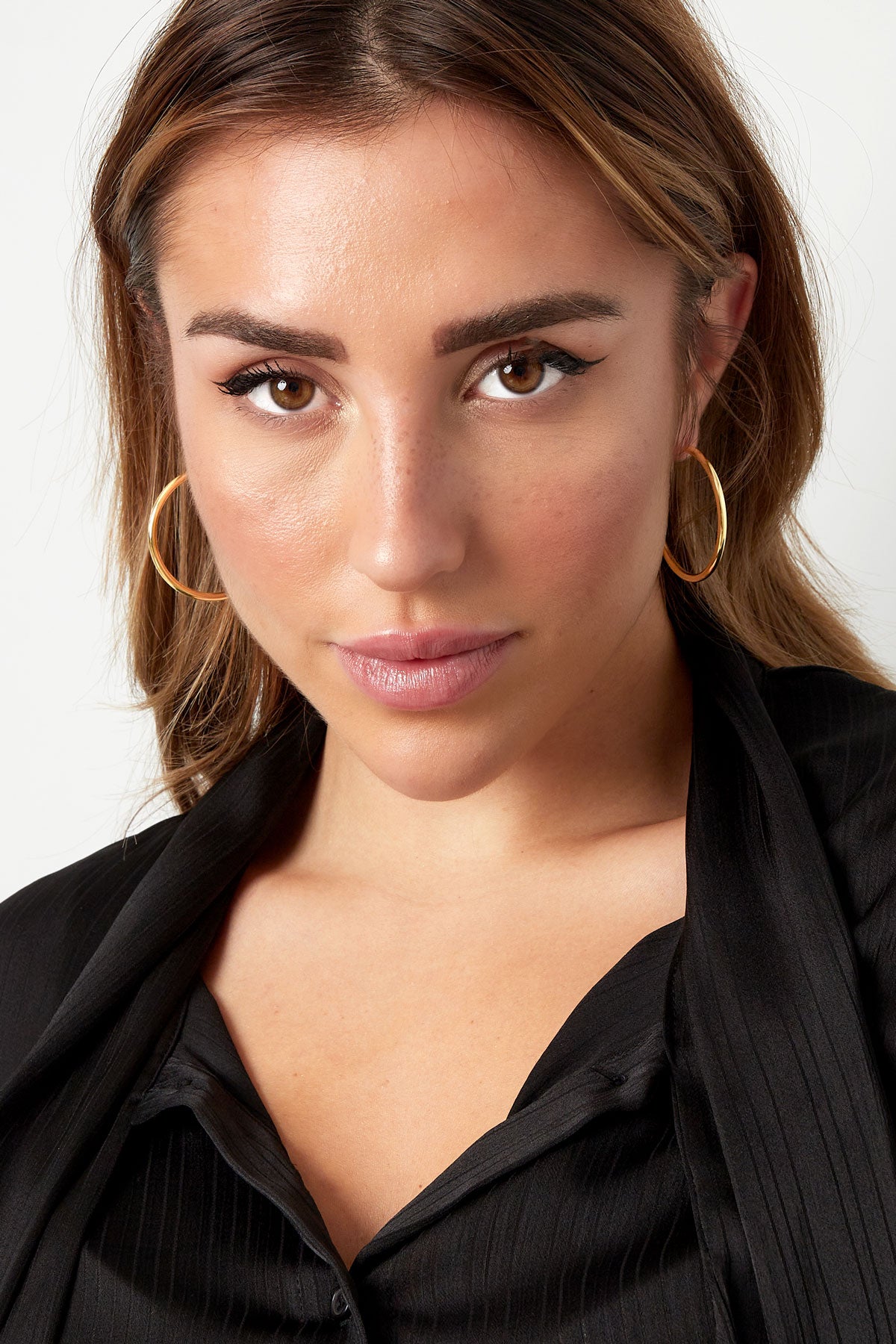 Boucles d'oreilles basic medium - doré