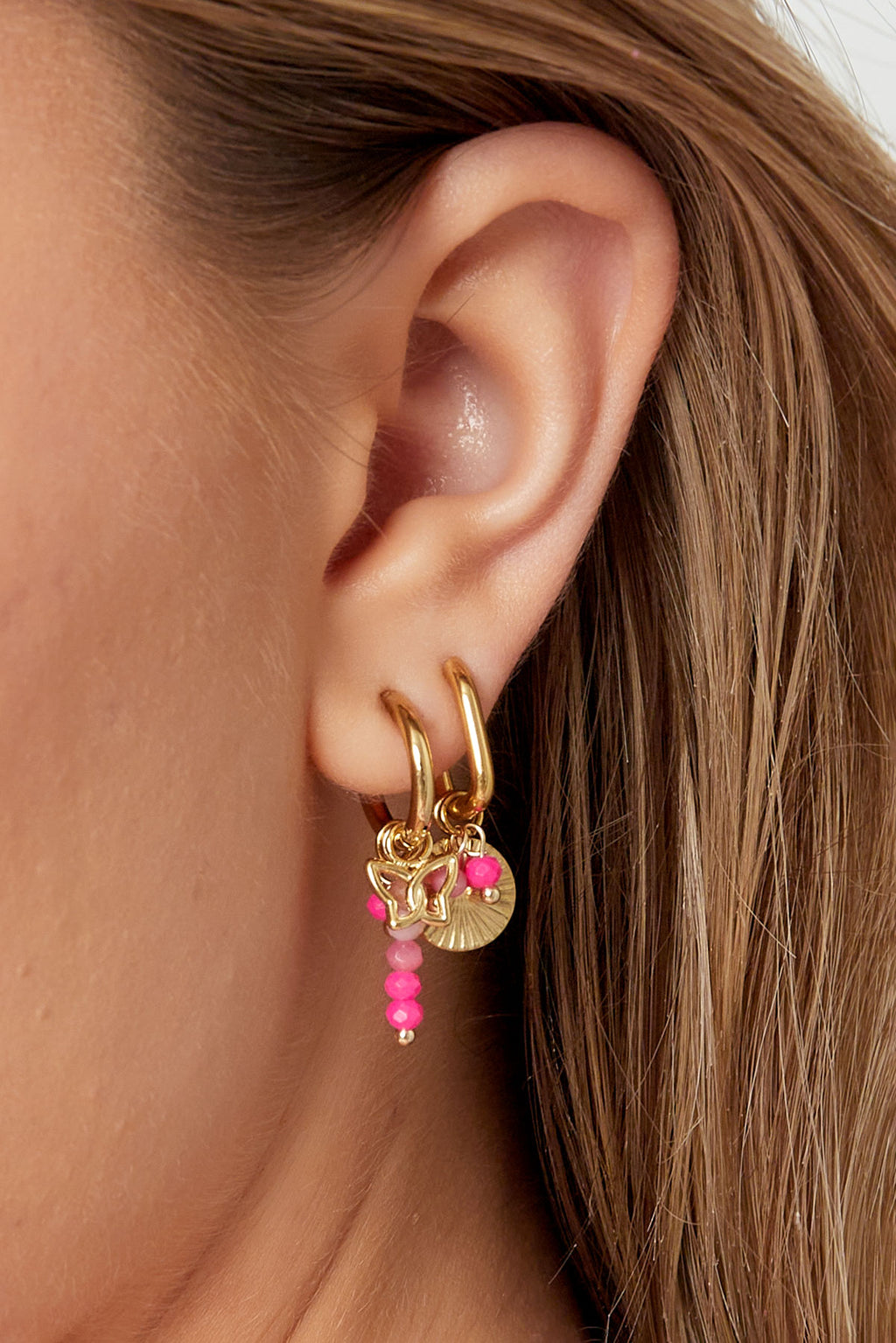 Boucles d'Couleur oreilles nuit étoilée