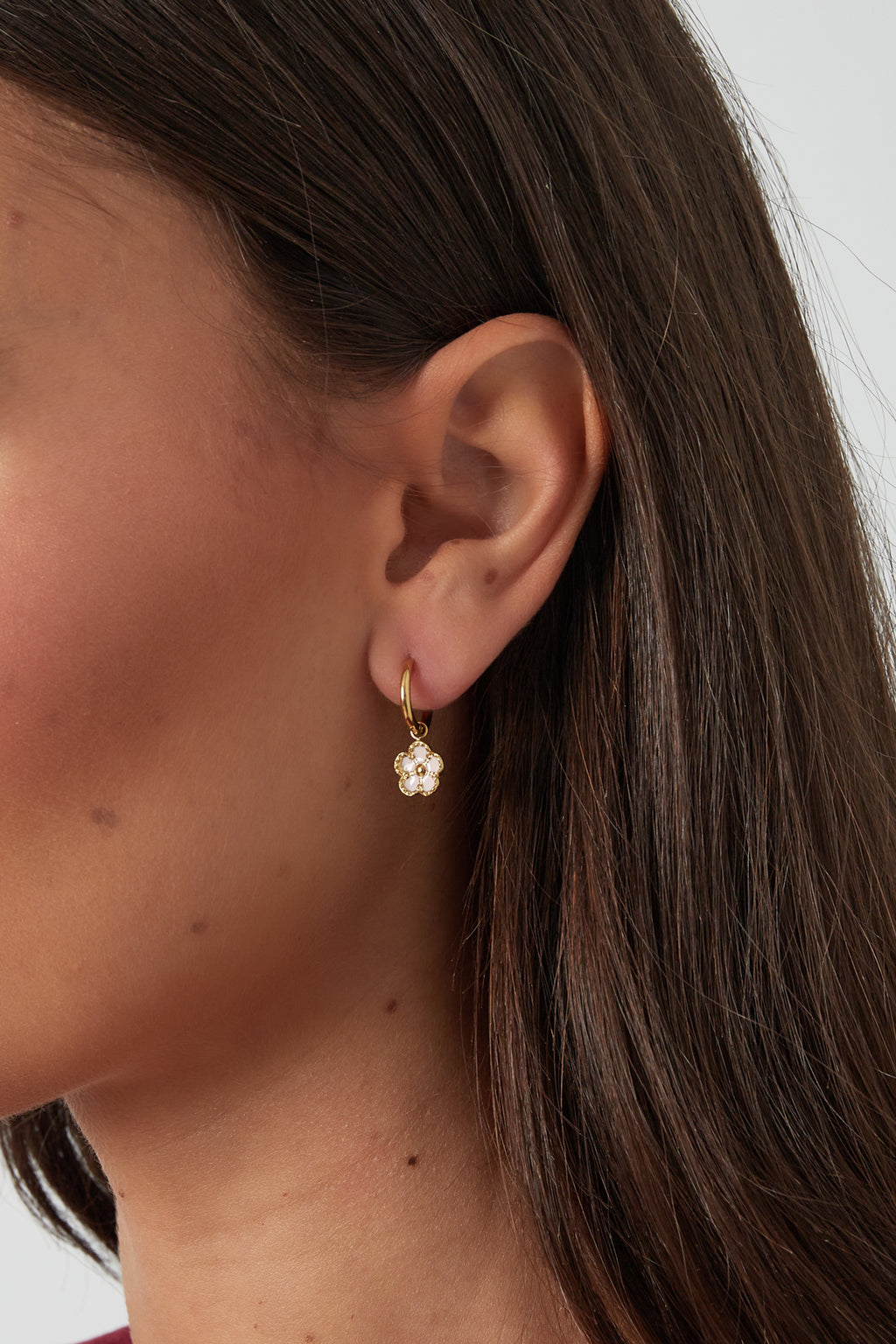 boucles d'oreilles fleurs mignonnes