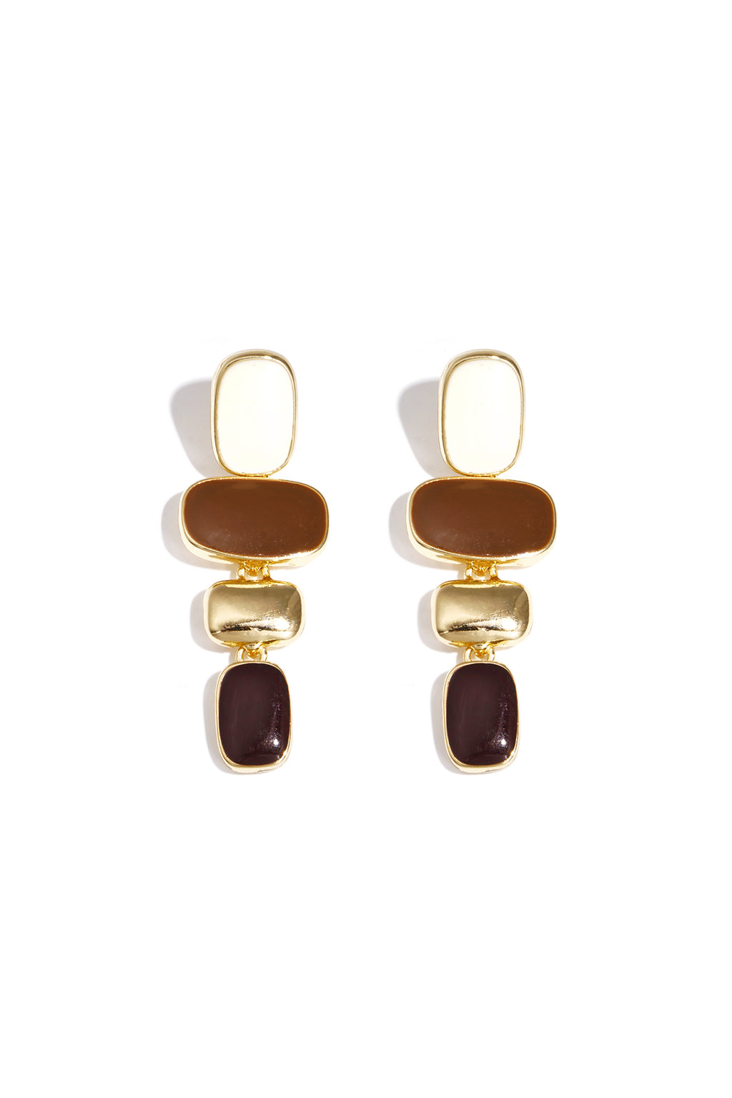 Boucles d'oreilles pendantes en alliage, forme irrégulière, collection classique du quotidien, bijoux pour femmes
