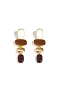 Boucles d'oreilles pendantes en alliage, forme irrégulière, collection classique du quotidien, bijoux pour femmes