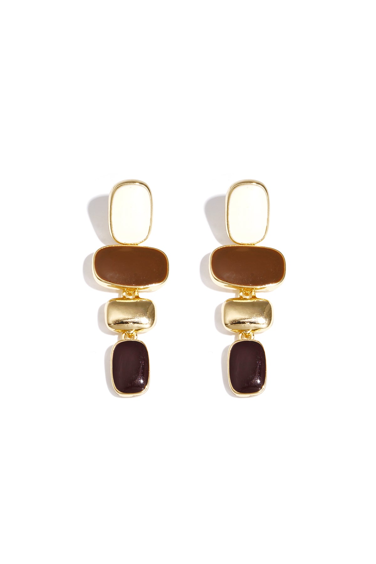 Boucles d'oreilles pendantes en alliage, forme irrégulière, collection classique du quotidien, bijoux pour femmes