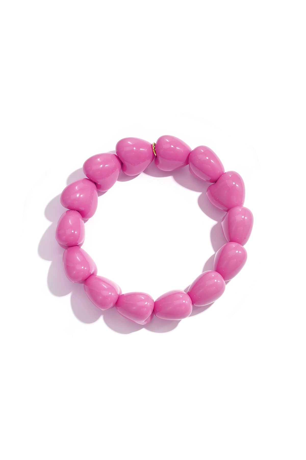 Bracelet en forme de petit cœur à 14 perles