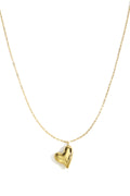 Colliers longs en acier inoxydable, style cœur, décontracté, simple, pour femme