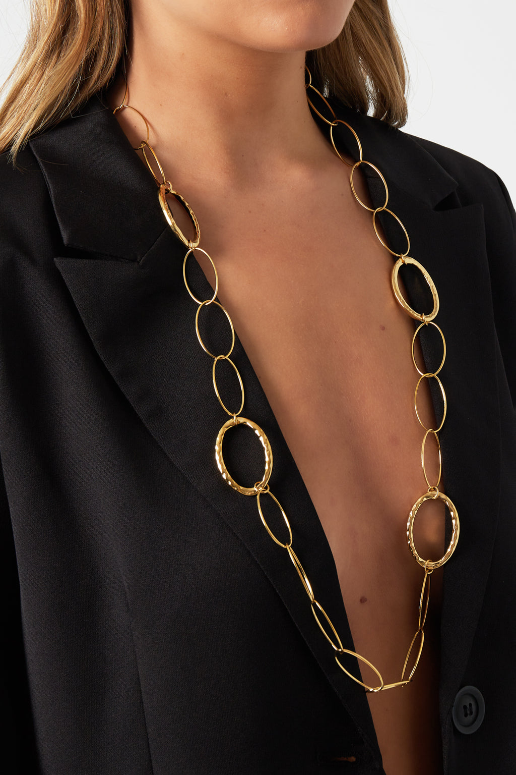 Collier à maillons ovales