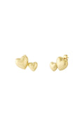 Boucles d'oreilles à tige en acier inoxydable, style cœur, décontractées, simples et quotidiennes, bijoux pour femmes