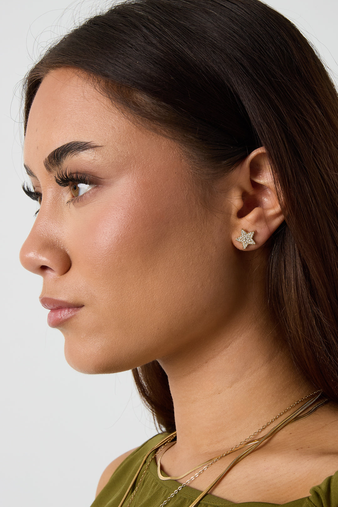 Boucles d'oreilles puces en acier inoxydable, style étoile, collection Daily Simple, bijoux pour femmes