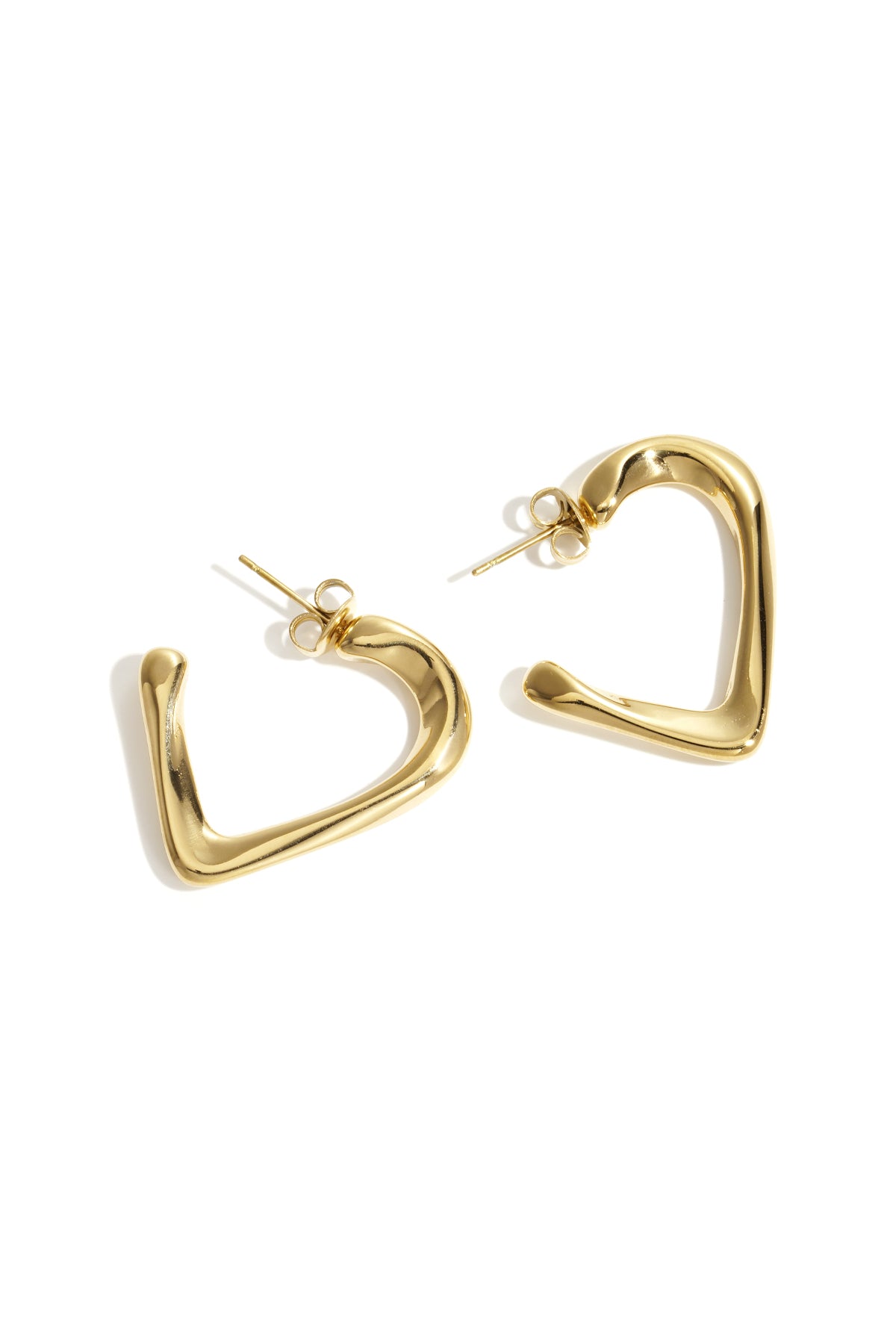 Boucles d'oreilles créoles Cœur Simple Daily Simple Series Bijoux pour femmes