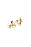 Boucles d'oreilles en forme de cœur avec des perles