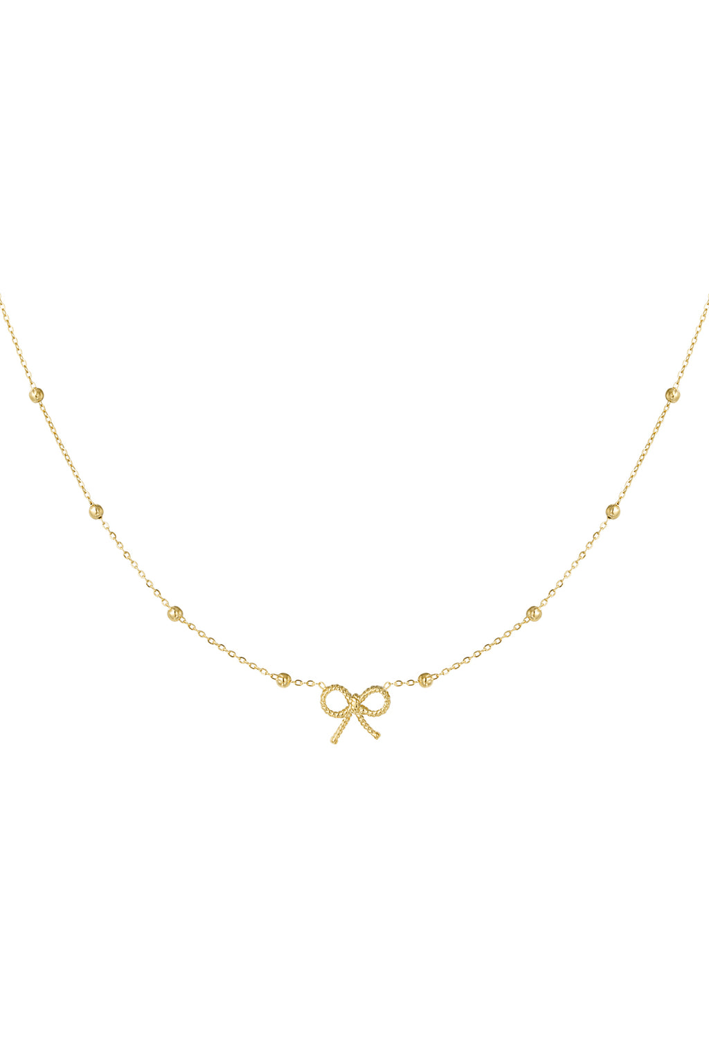Collier noeud basic - doré