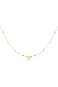 Collier noeud basic - doré