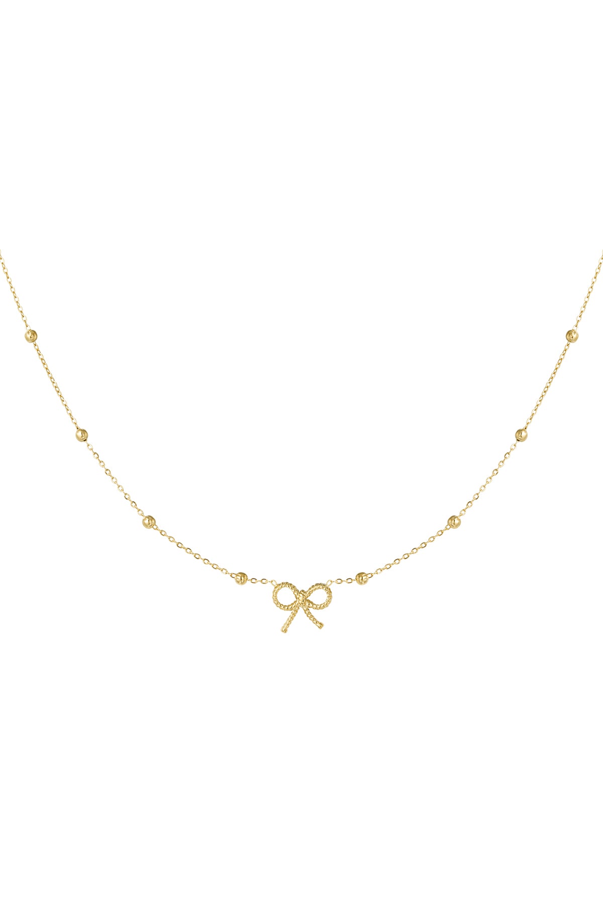 Collier noeud basic - doré