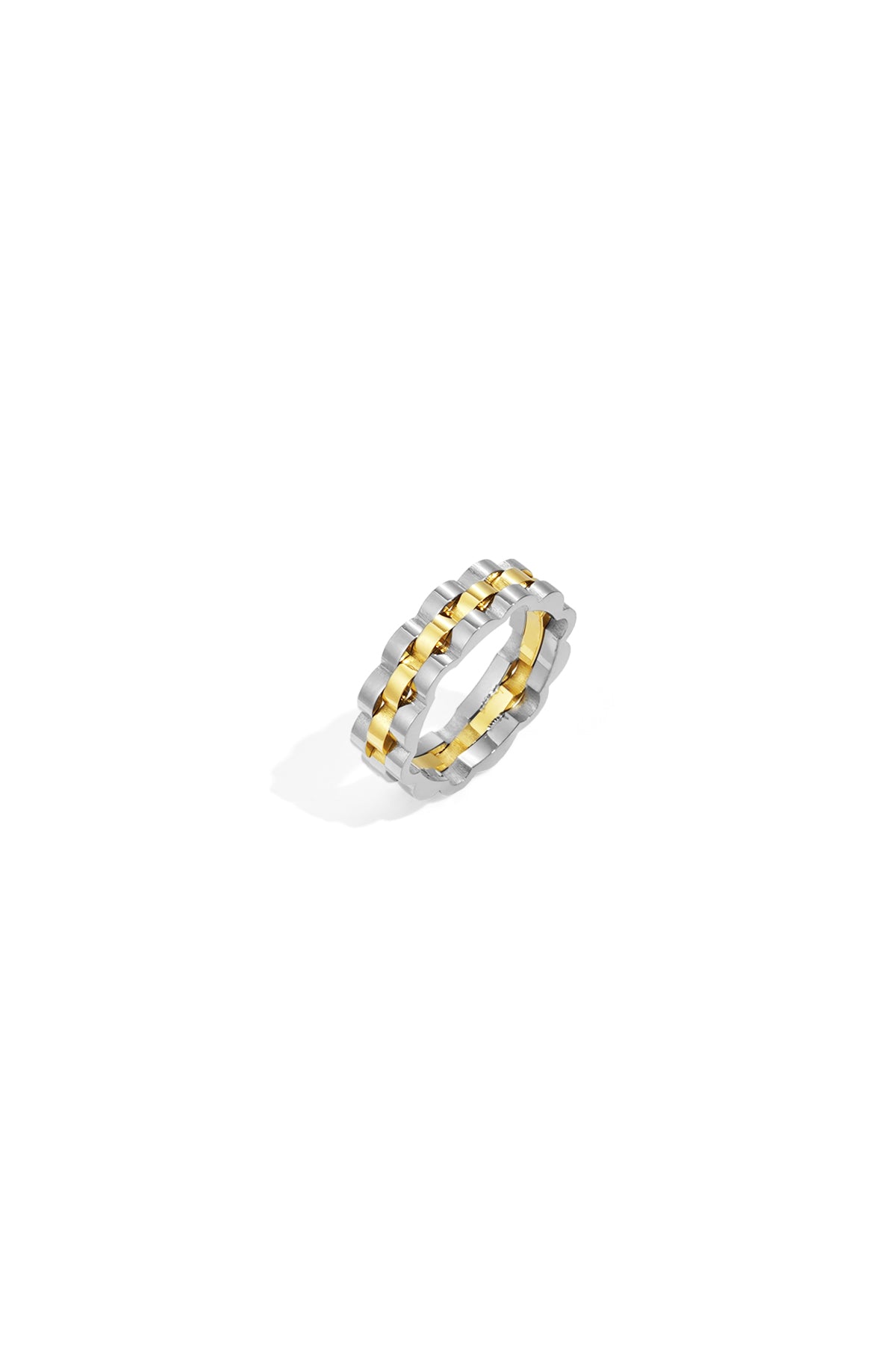 Bagues minimalistes en acier inoxydable de forme irrégulière Simple Daily Simple Series Bijoux pour femmes