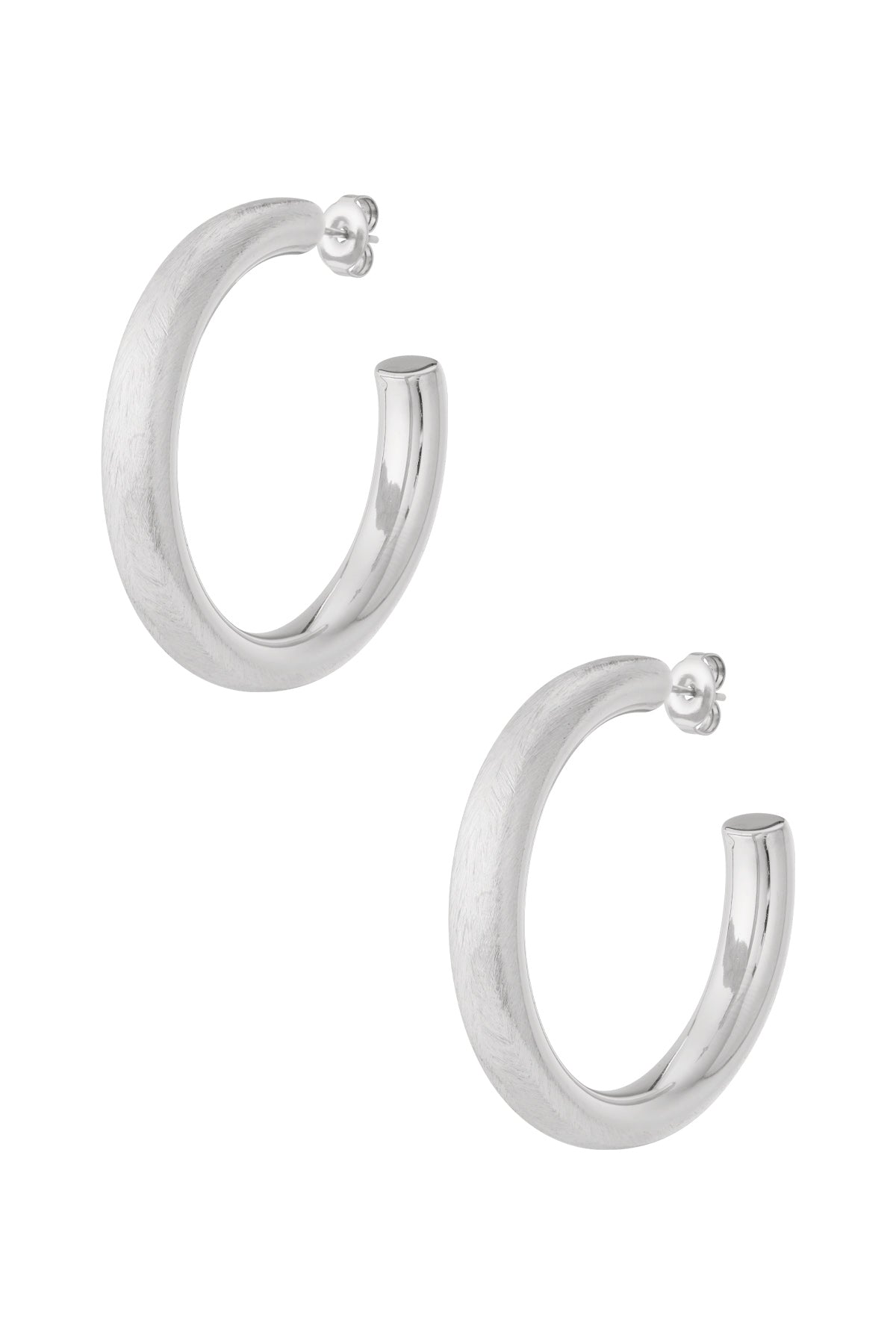   Boucles d'oreilles créoles de forme irrégulière, série décontractée, simple et quotidienne, bijoux pour femmes