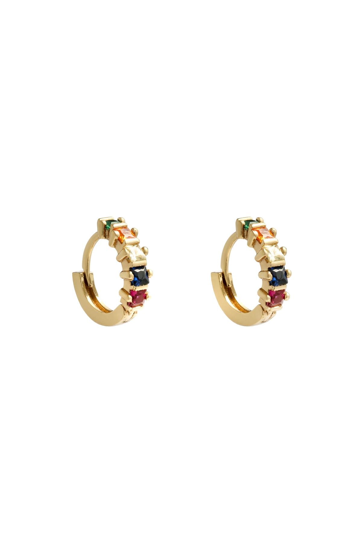 Earrings Little Sunset Couleur or Cuivré