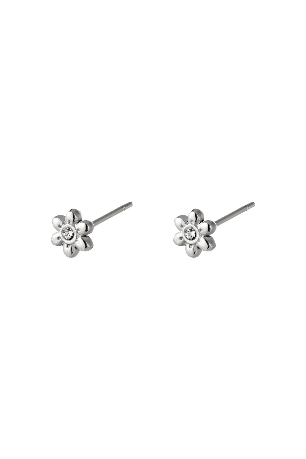 Boucles d'oreilles en acier inoxydable Fleur