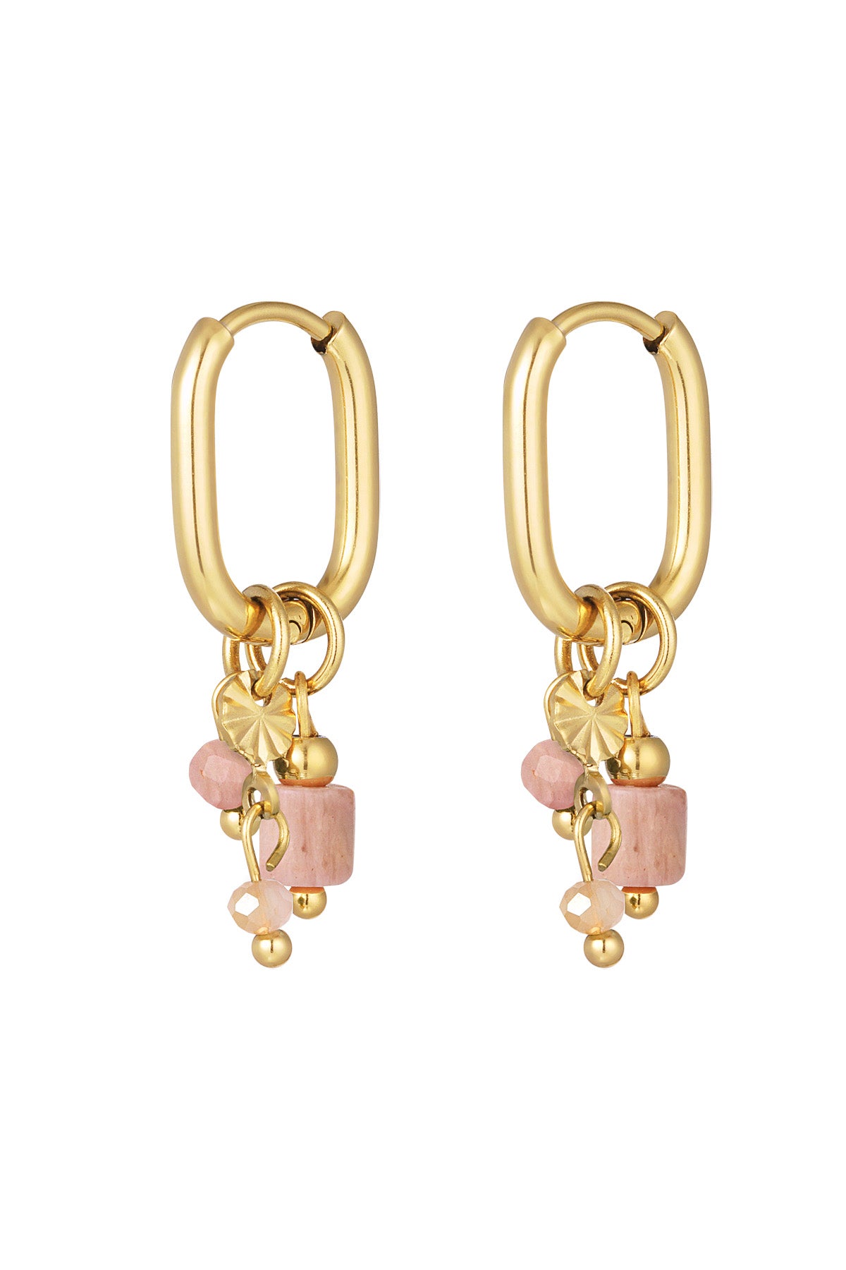 boucle d'oreille avec perles noires
