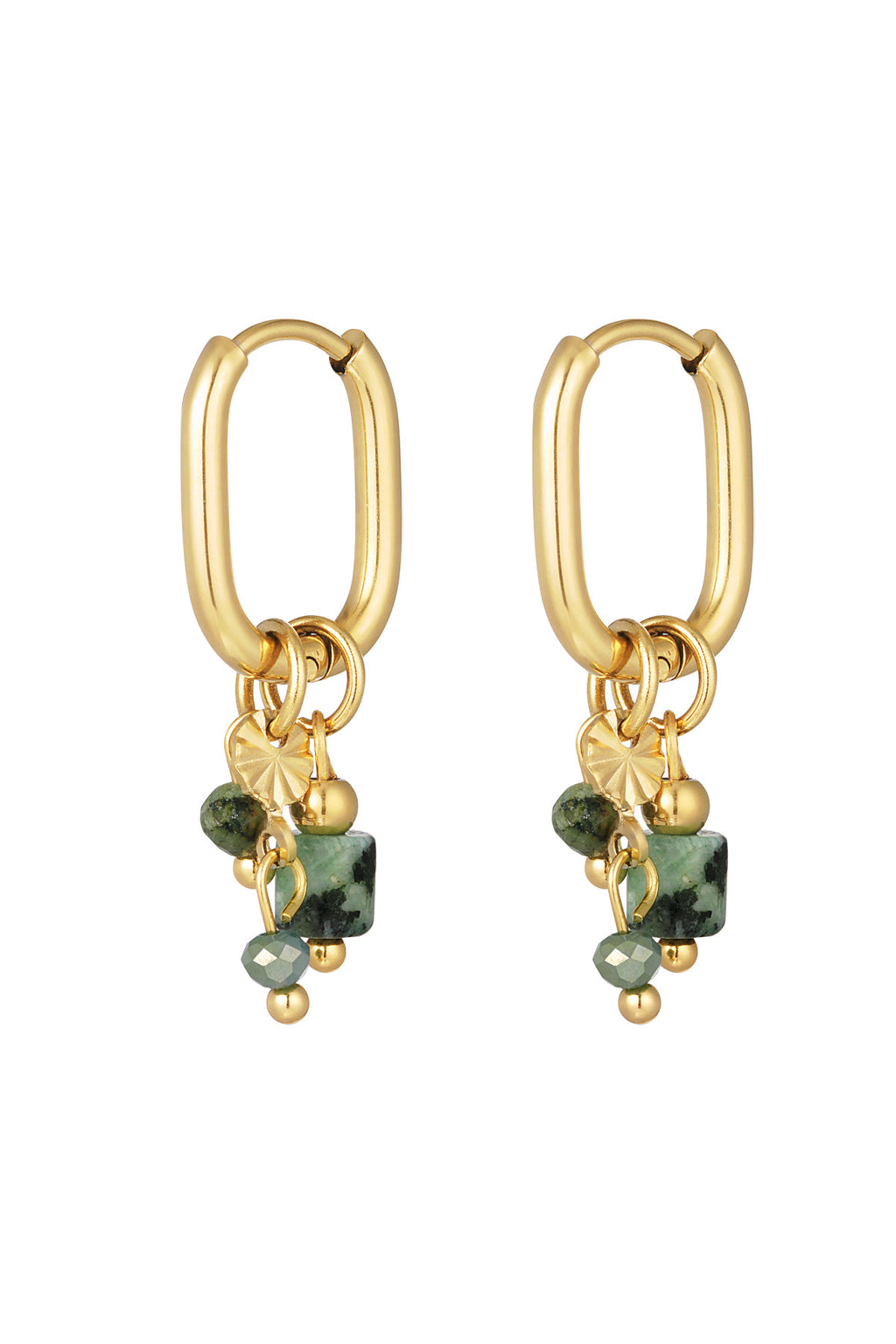 boucle d'oreille avec perles noires