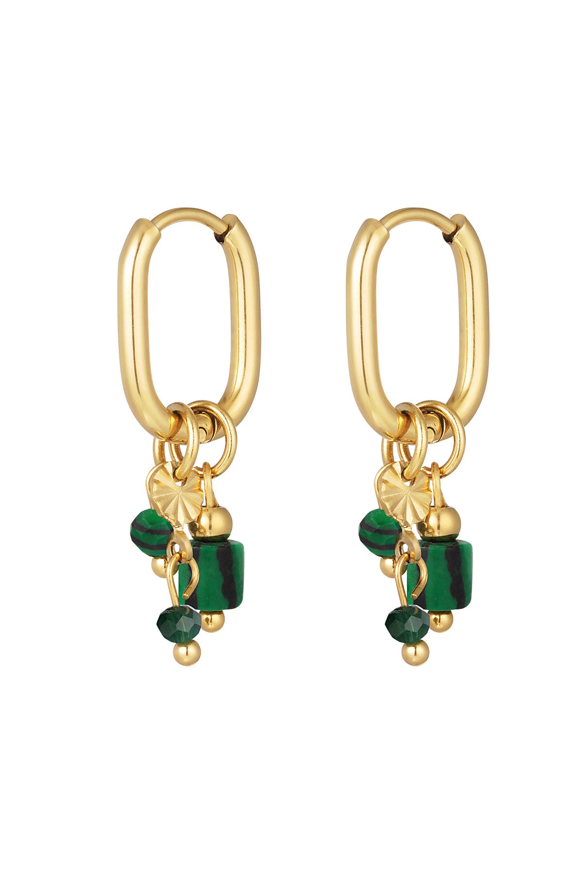 boucle d'oreille avec perles noires