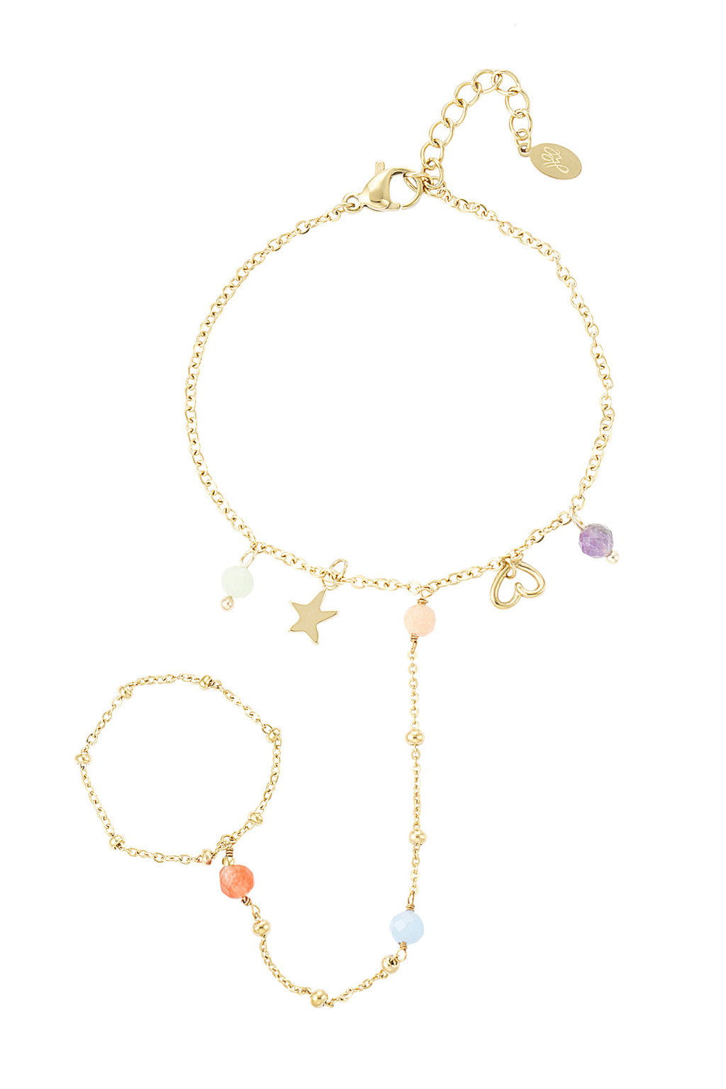 Bracelet yeux océan - doré