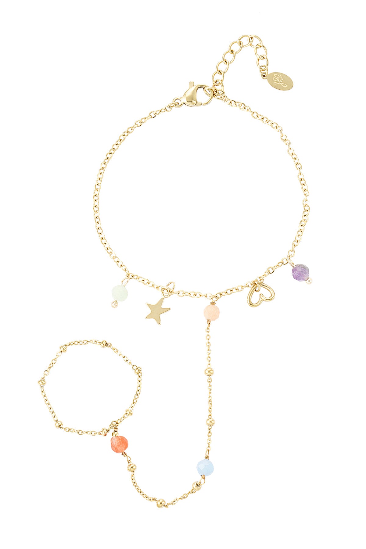Bracelet yeux océan - doré