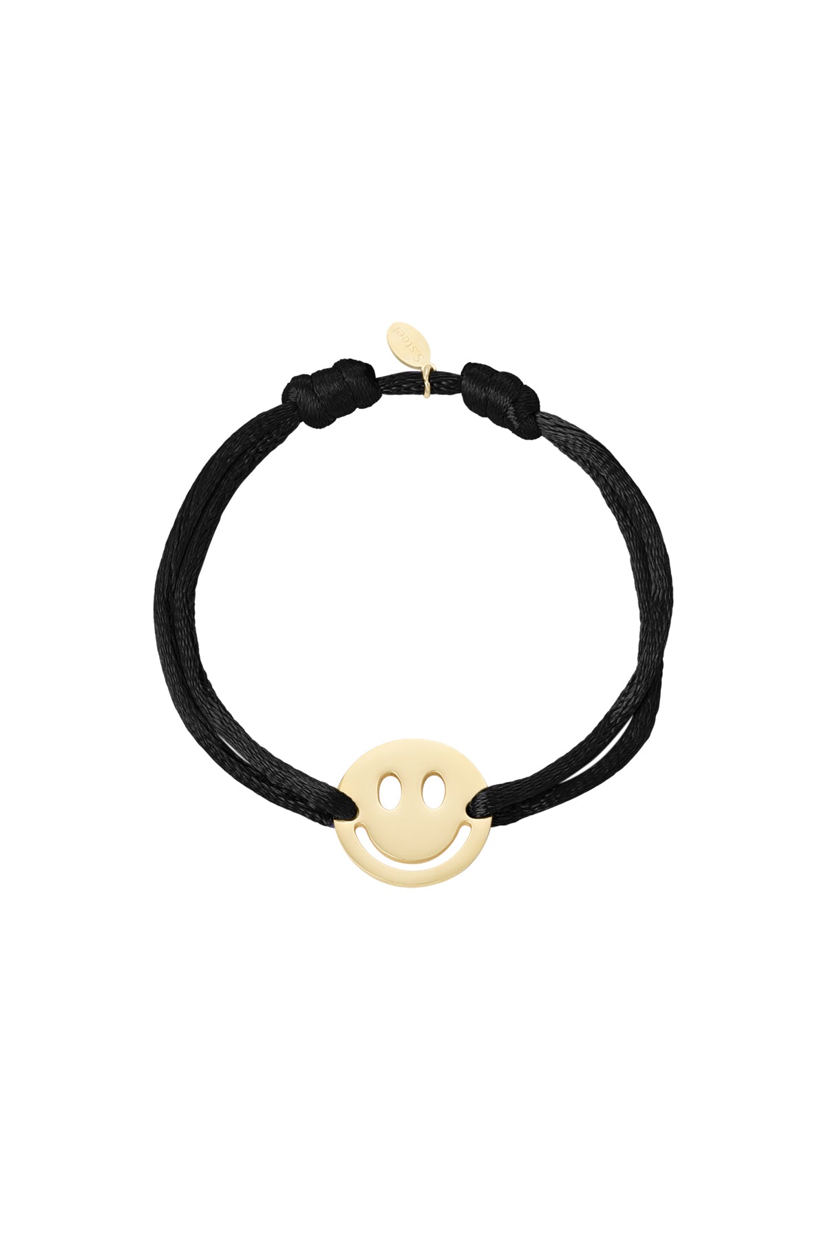 Bracelet en satin avec smiley