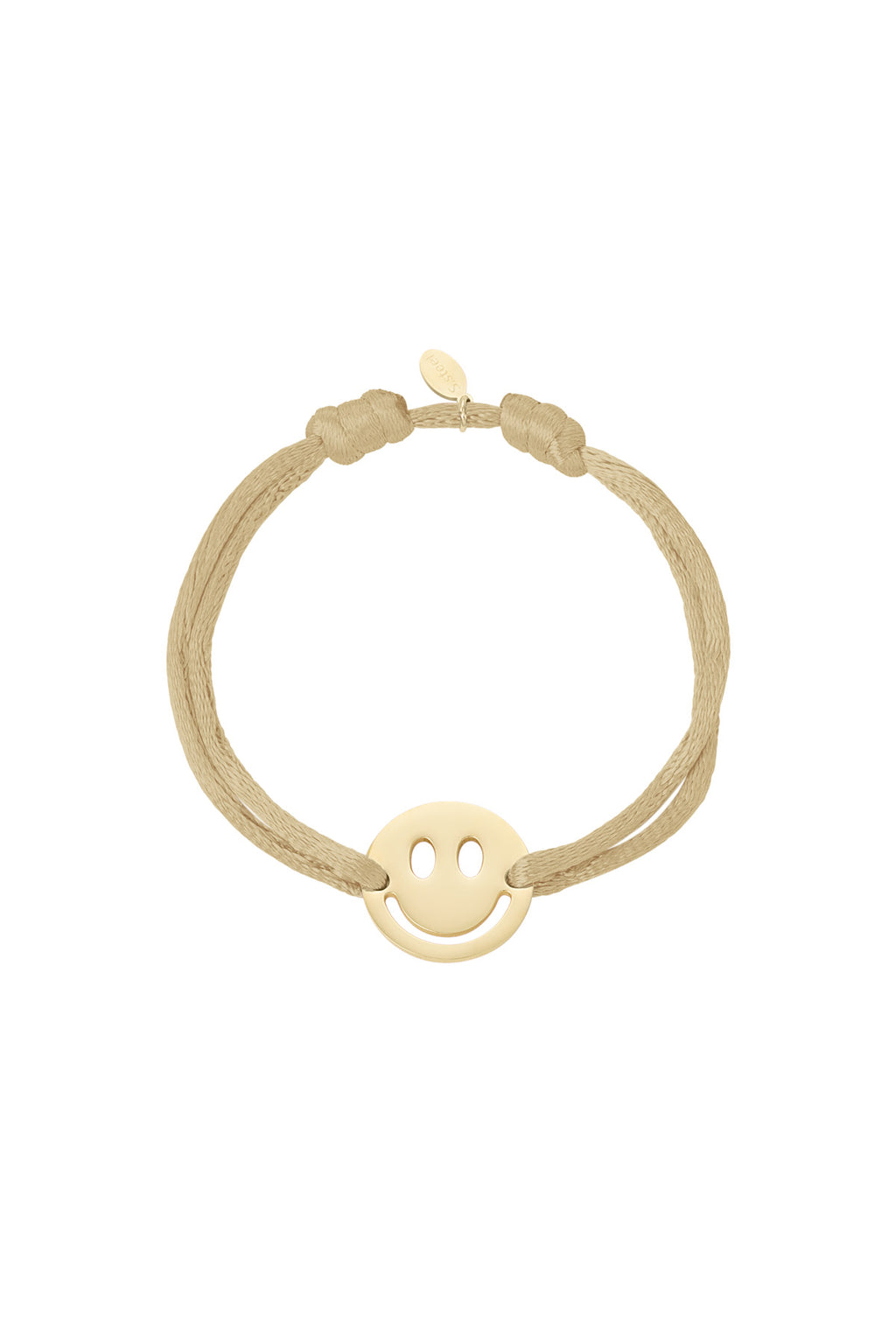 Bracelet en satin avec smiley