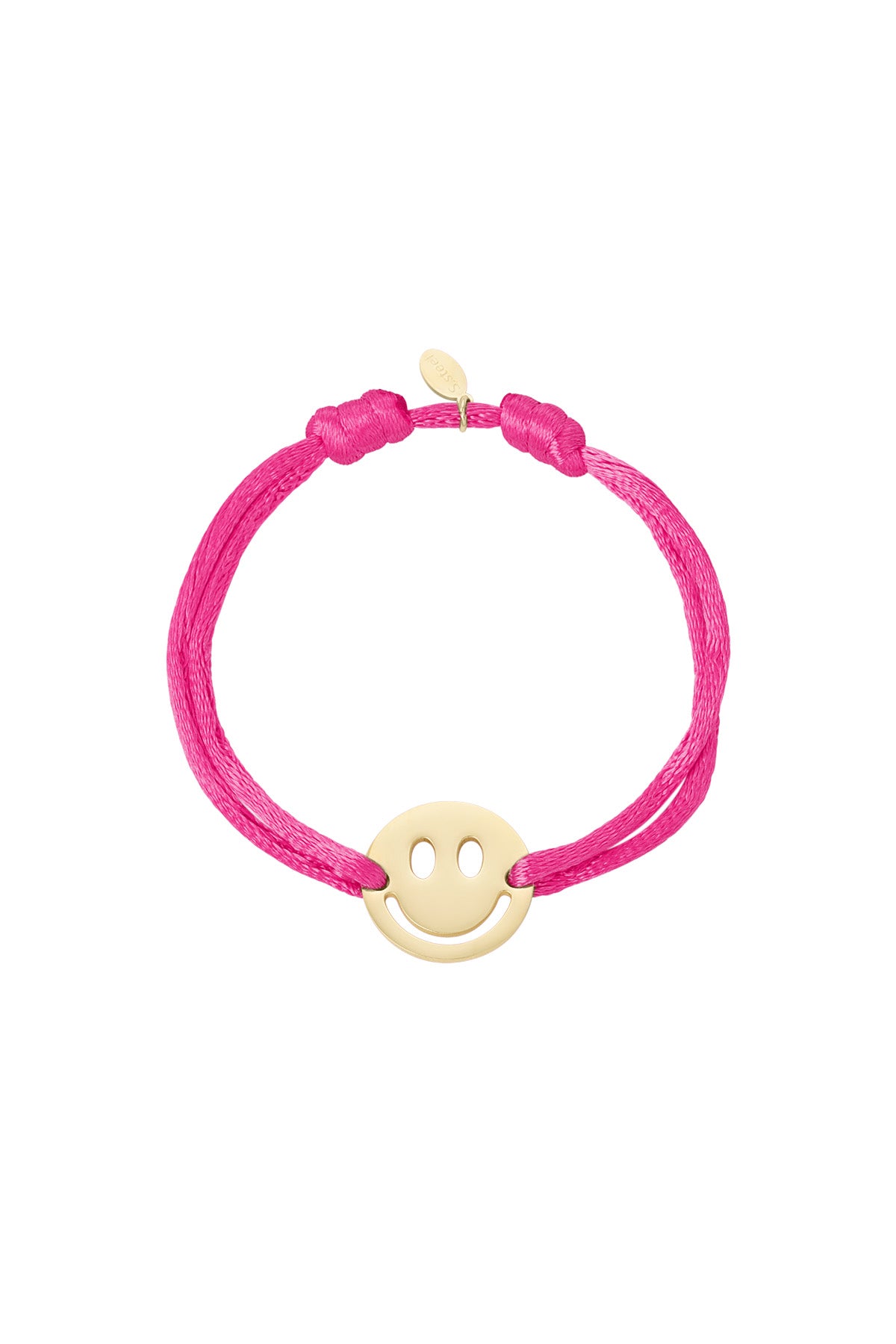 Bracelet en satin avec smiley