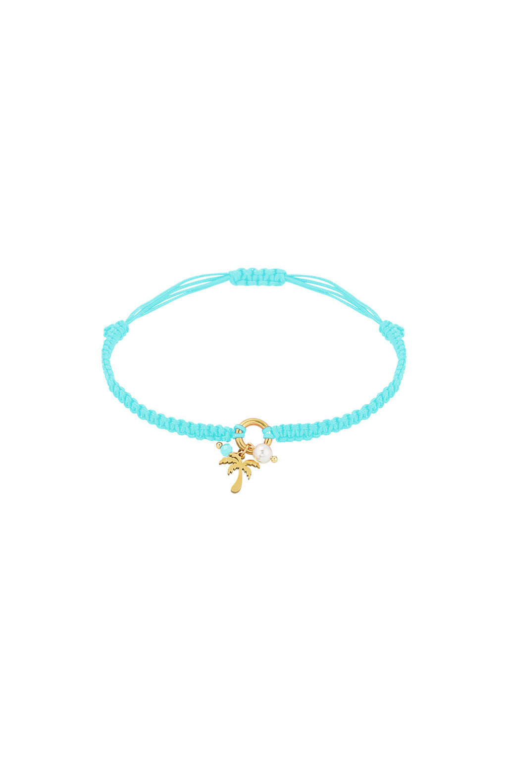 Bracelet Palm Paradise - Couleur orange et or