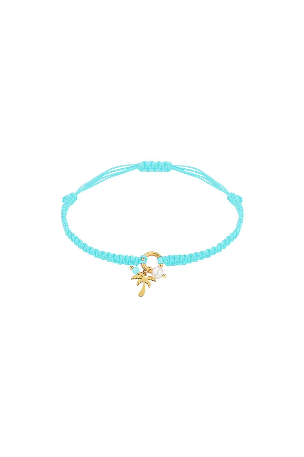 Bracelet Palm Paradise - Couleur orange et or