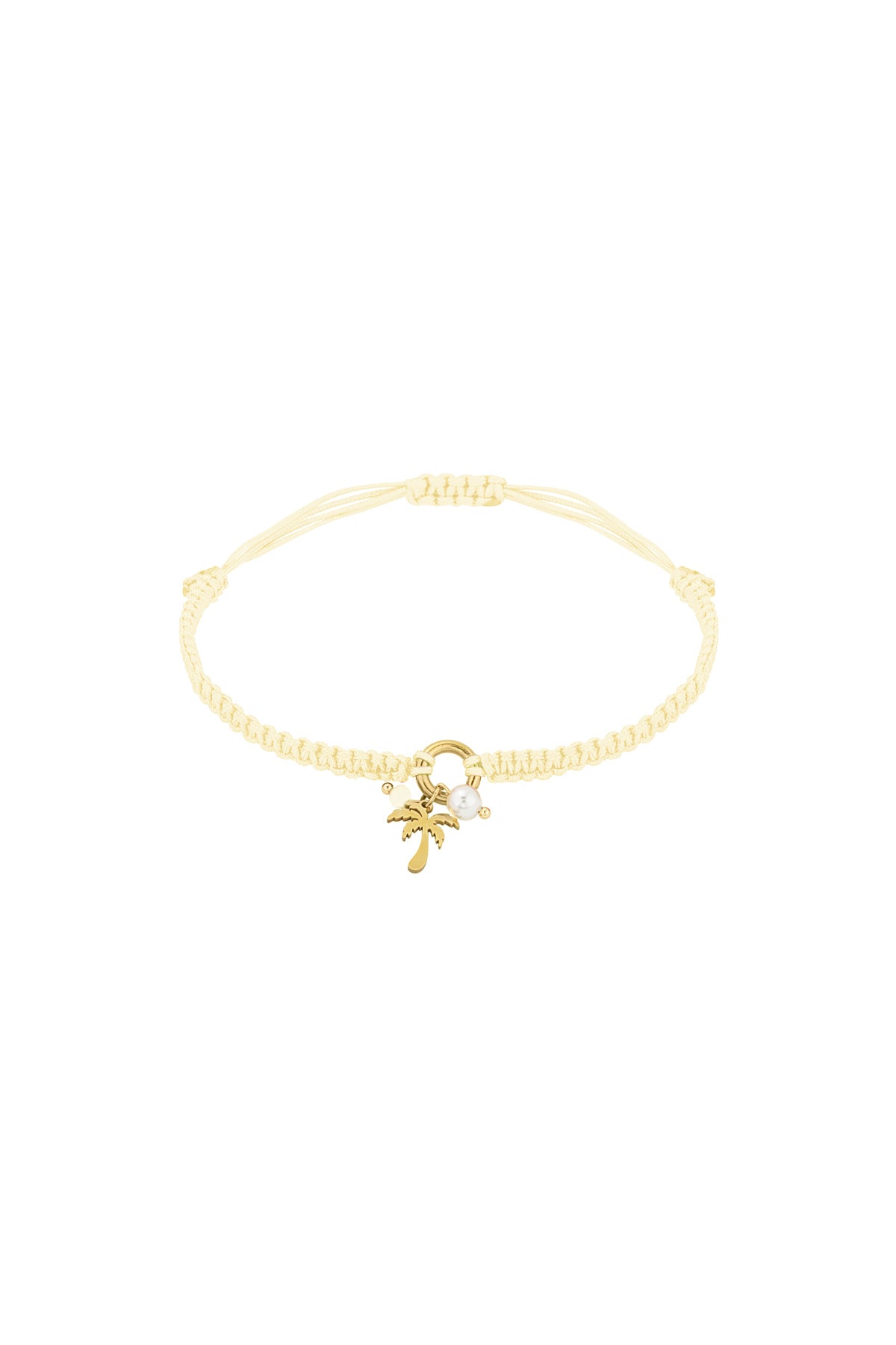 Bracelet Palm Paradise - Couleur orange et or