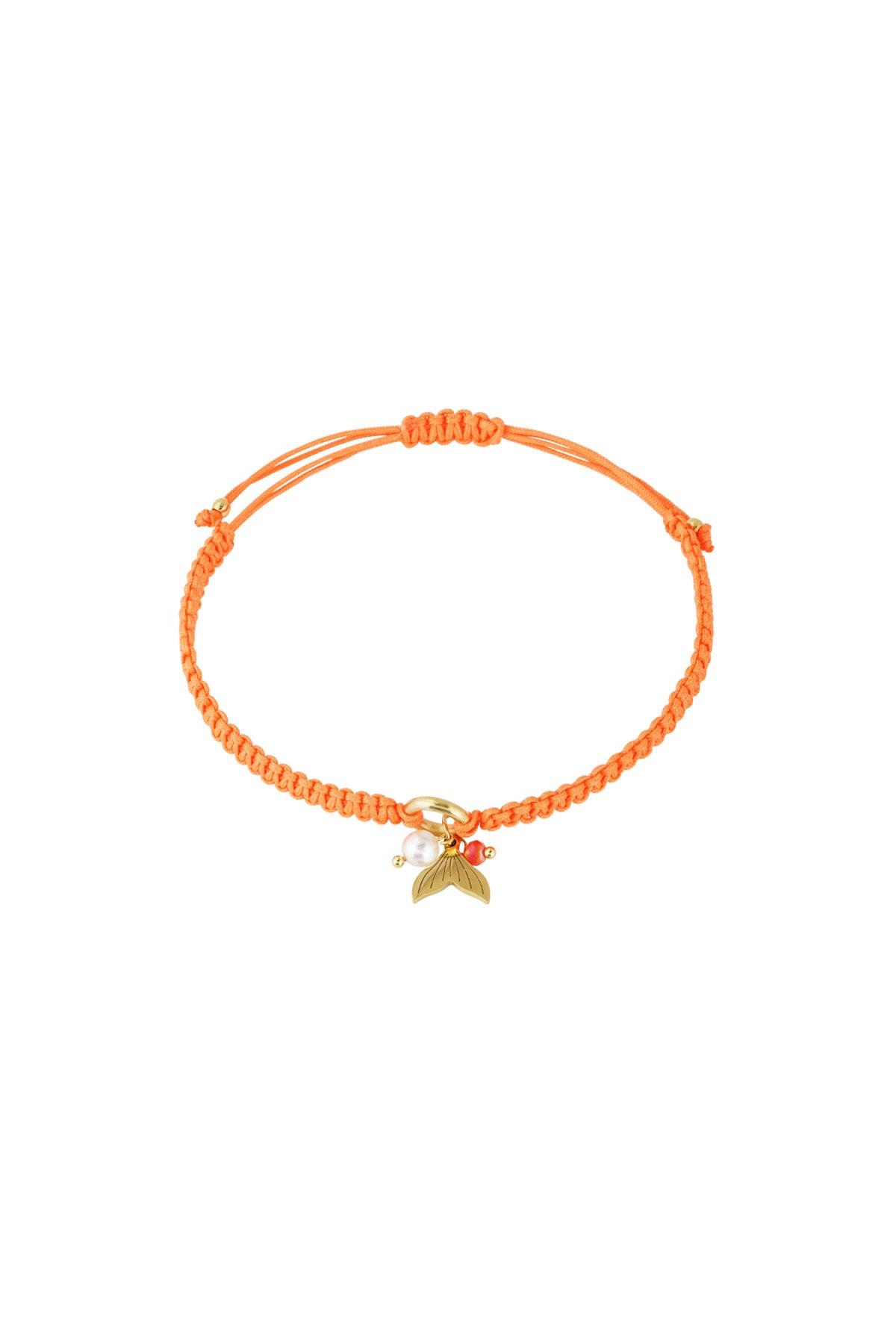 Bracelet sirène merveille - Couleur orange et or