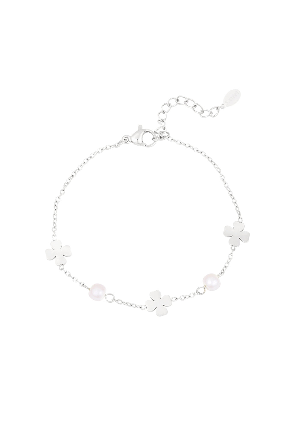 bracelet perle et trèfle