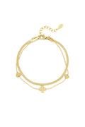 bracelet coeur trèfle