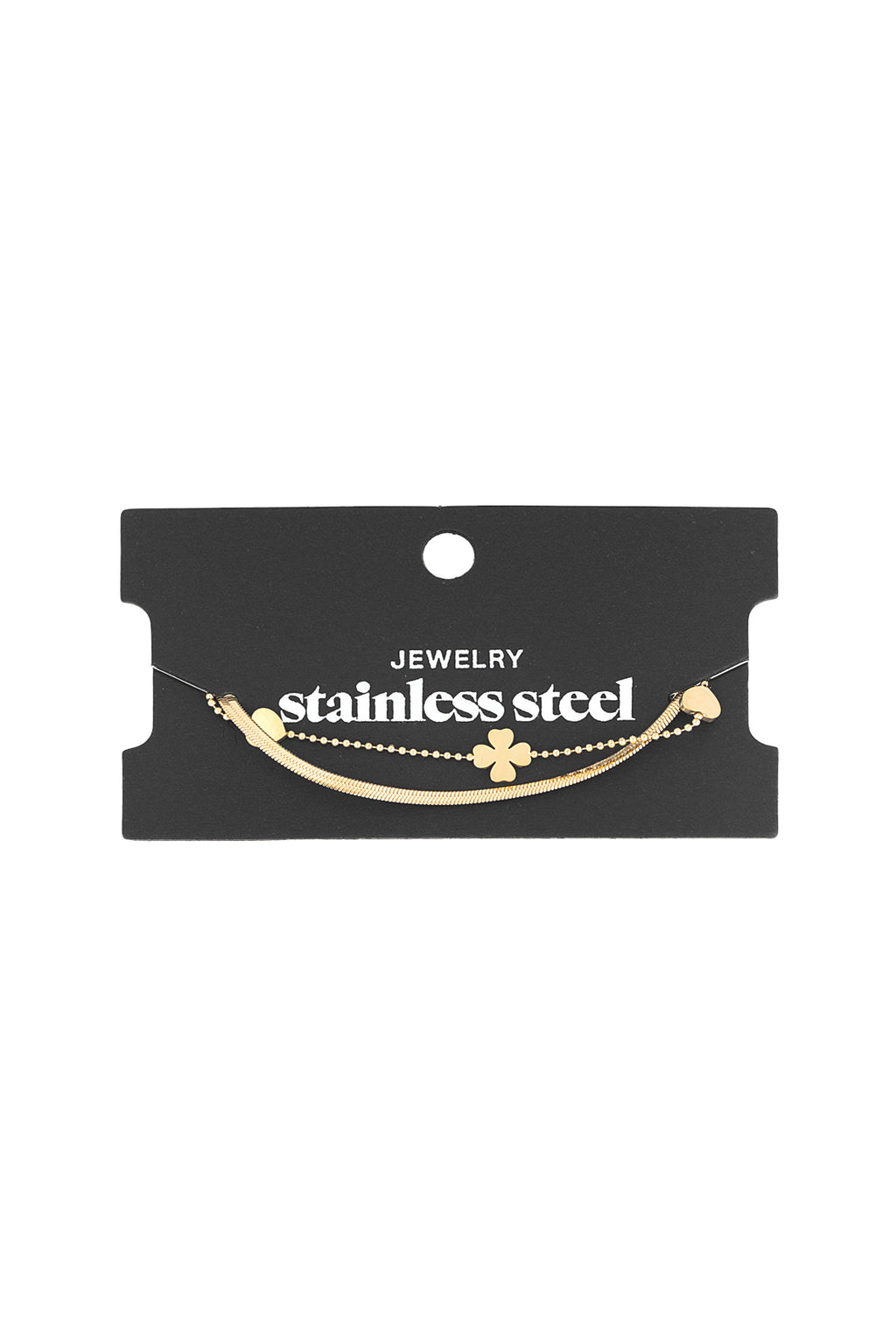 bracelet coeur trèfle
