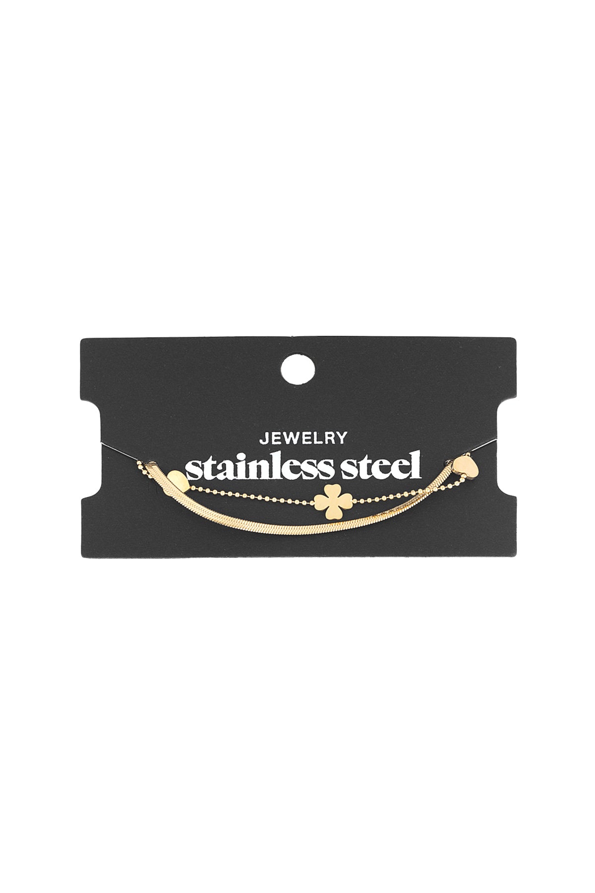 bracelet coeur trèfle