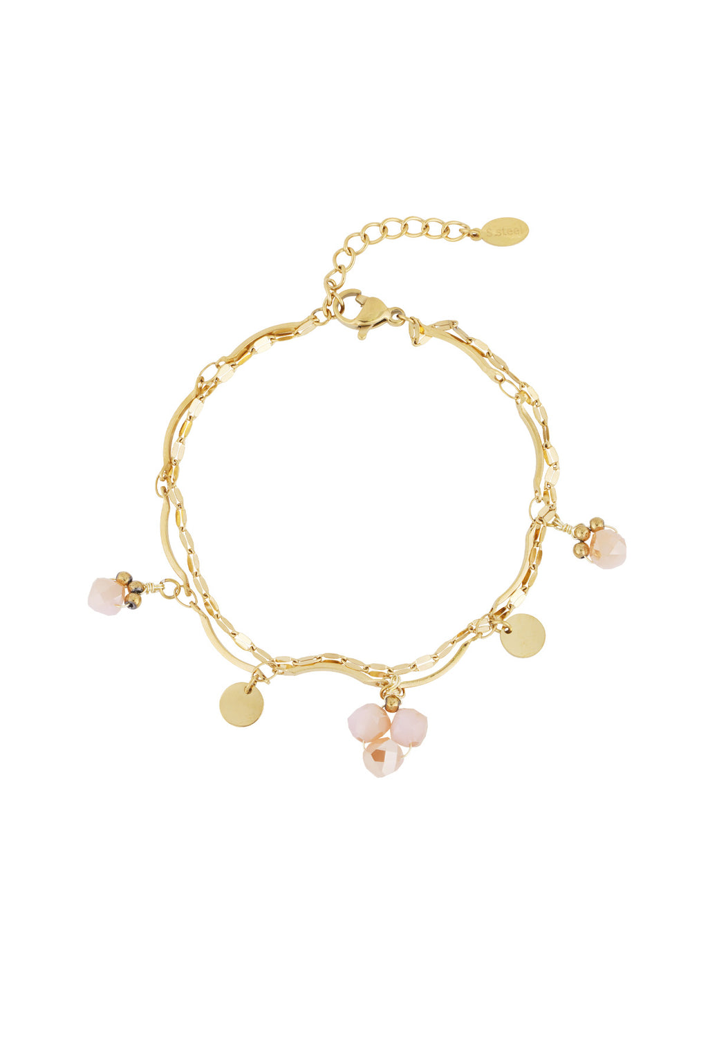 Bracelet perles bleues