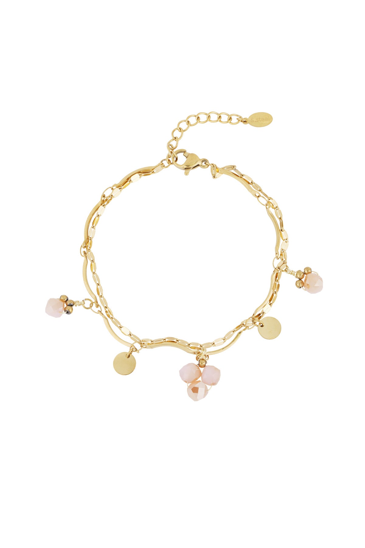 Bracelet perles bleues