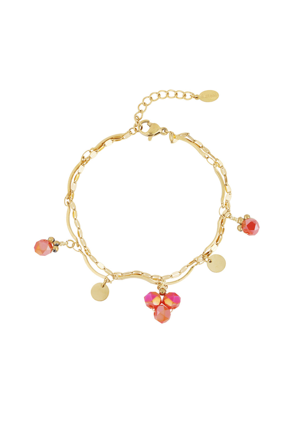 Bracelet perles bleues