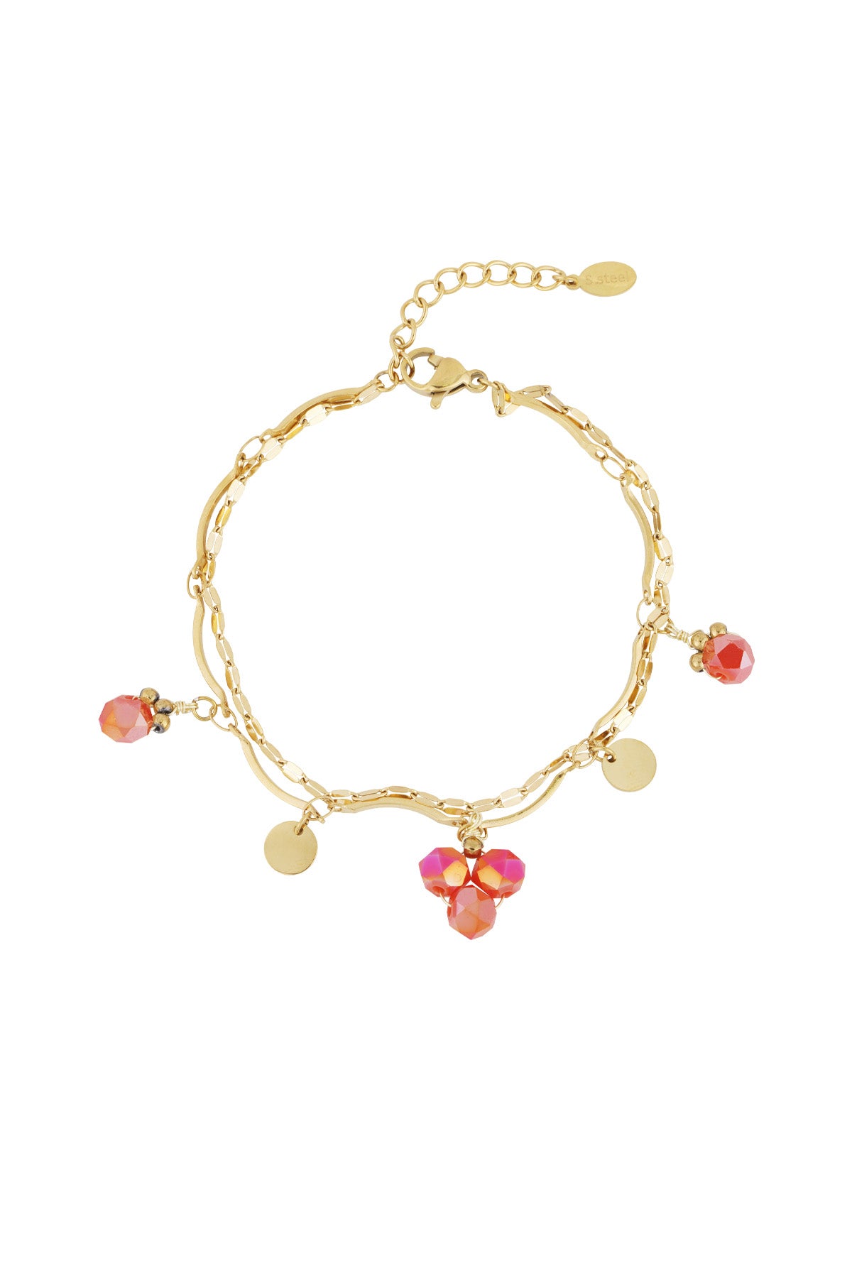 Bracelet perles bleues