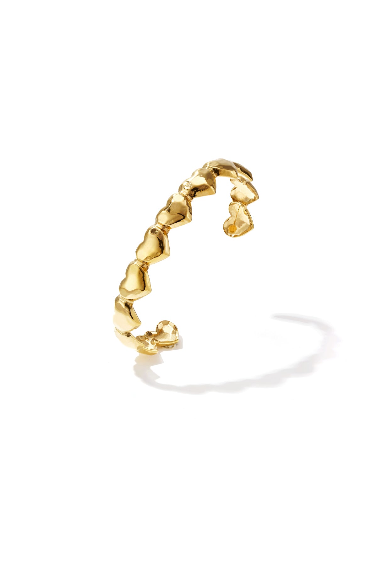 Bracelet à cœurs bosselés