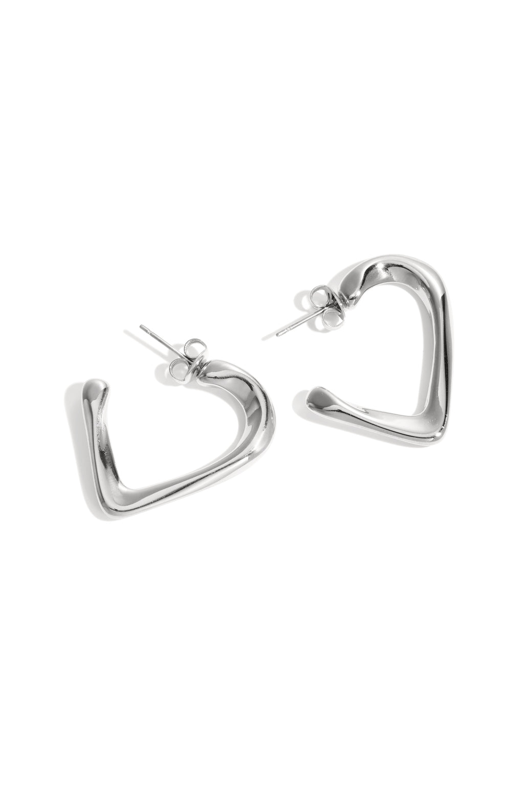 Boucles d'oreilles créoles Cœur Simple Daily Simple Series Bijoux pour femmes