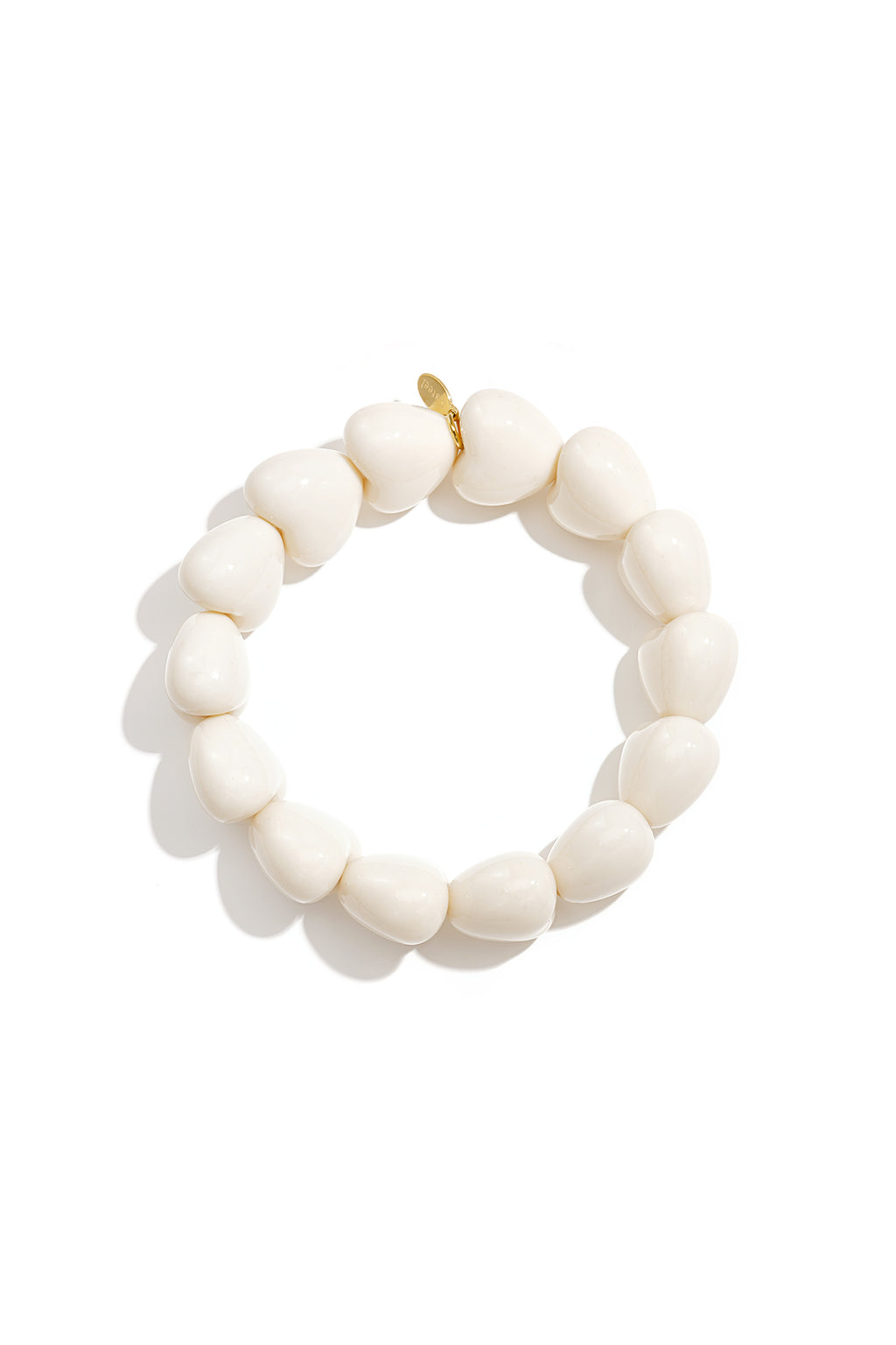 Bracelet en forme de petit cœur à 14 perles