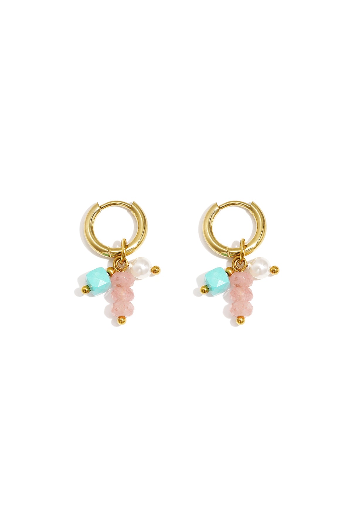 Boucles d'oreilles avec perles pendantes
