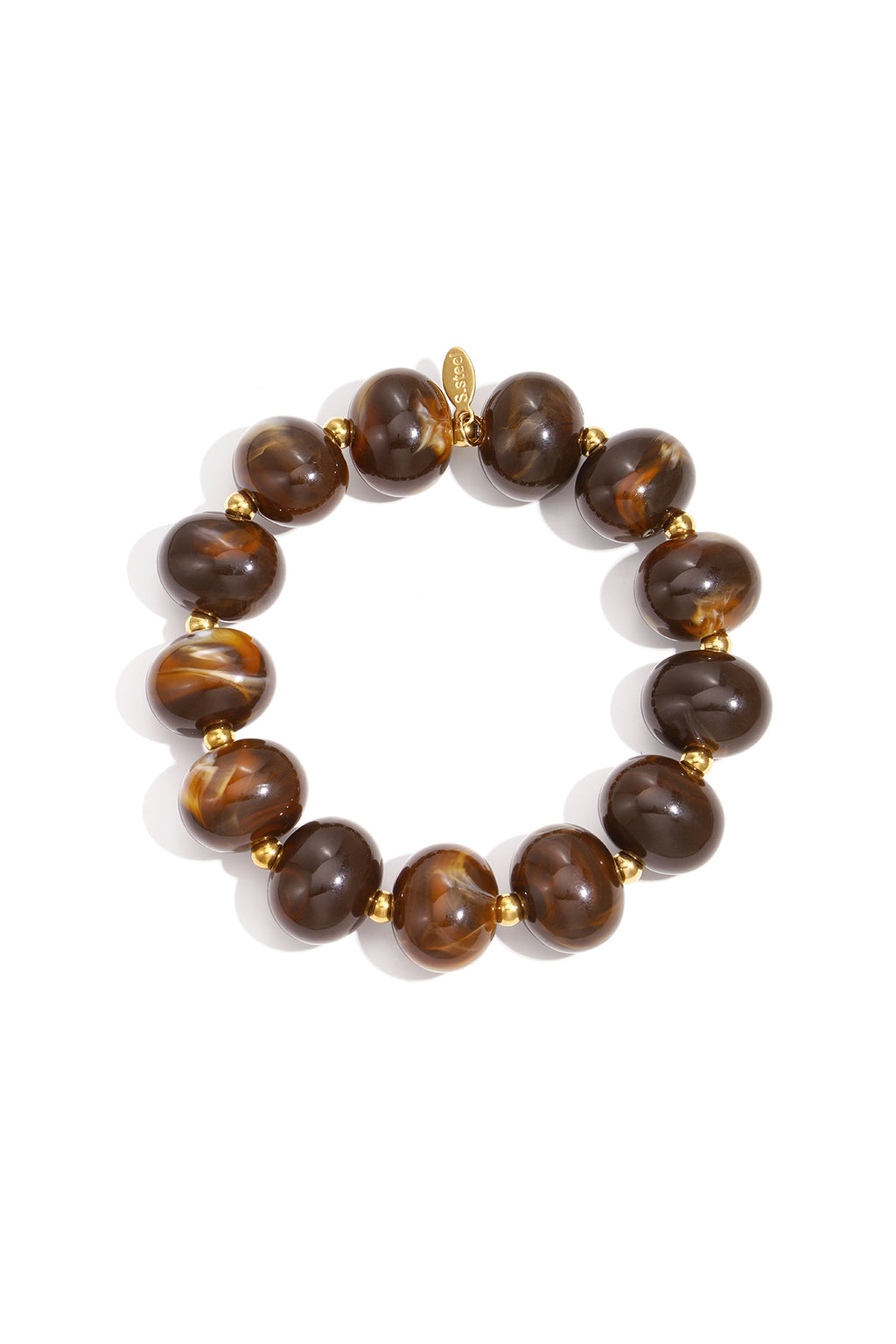 Bracelet élastique à grosses perles