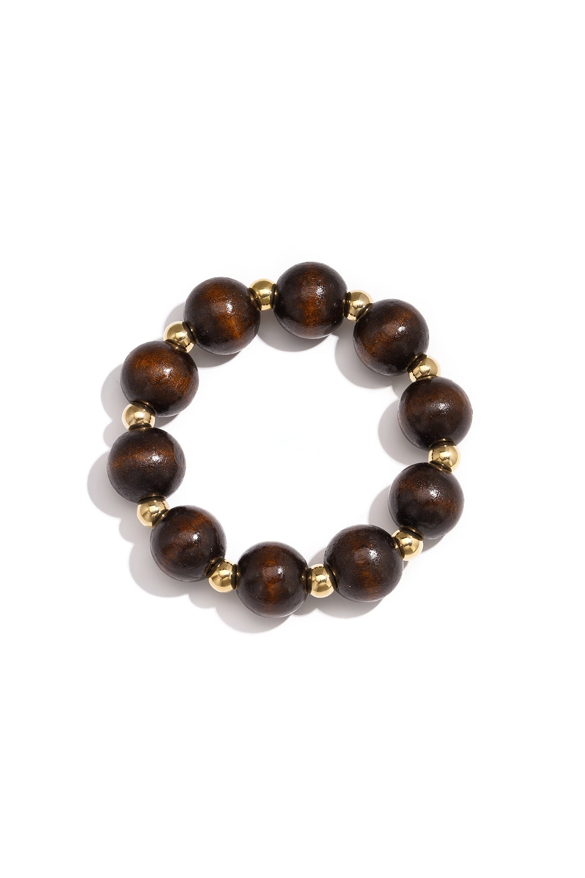 Bracelets en perles de bois, bijoux simples pour femmes, collection Daily Simple