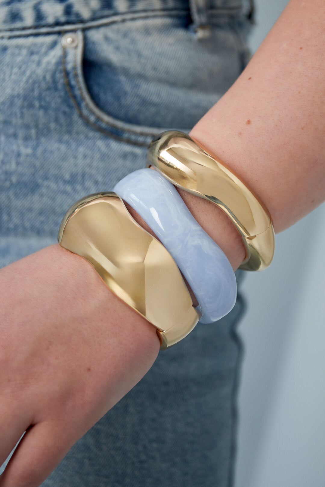 Bracelet jonc doré
