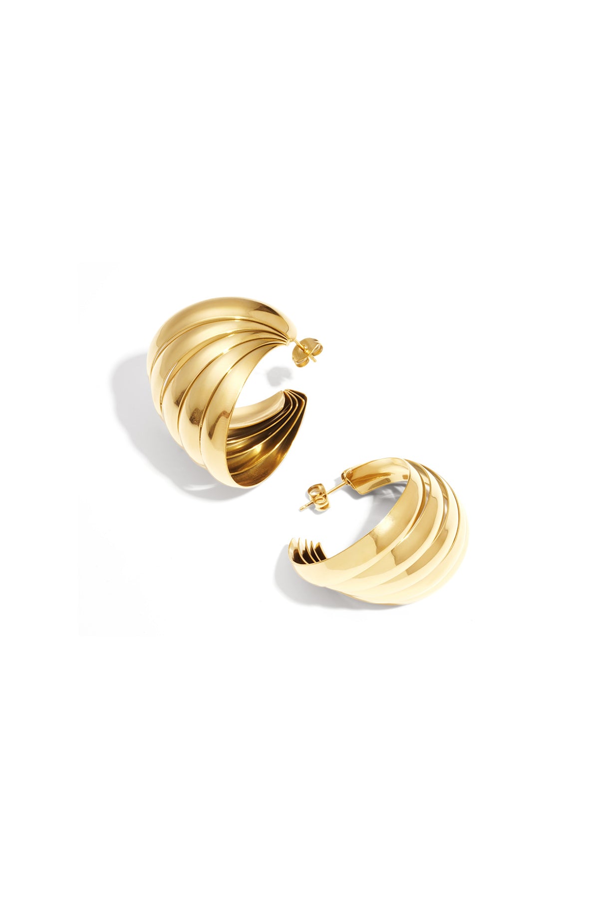 Boucles d'oreilles à tige en acier inoxydable, style géométrique, décontracté, simple, pour femme